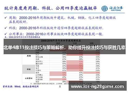 北单4串11投注技巧与策略解析，助你提升投注技巧与获胜几率